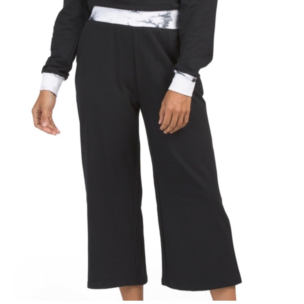Nanette Lepore Tye Dye Trim Crop Sweatpants NWT